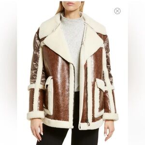 Noize Raelynn Mixed Media Faux Fur Jacket